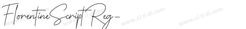 FlorentineScript Reg字体转换